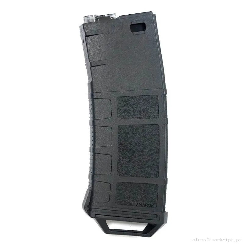 Magazine Réplica Midcap M4 Amarok Fast Feed B2 Polímero 250 Bbs negro/Cinza — Carregadores / Magazines — Airsoft Market PT
