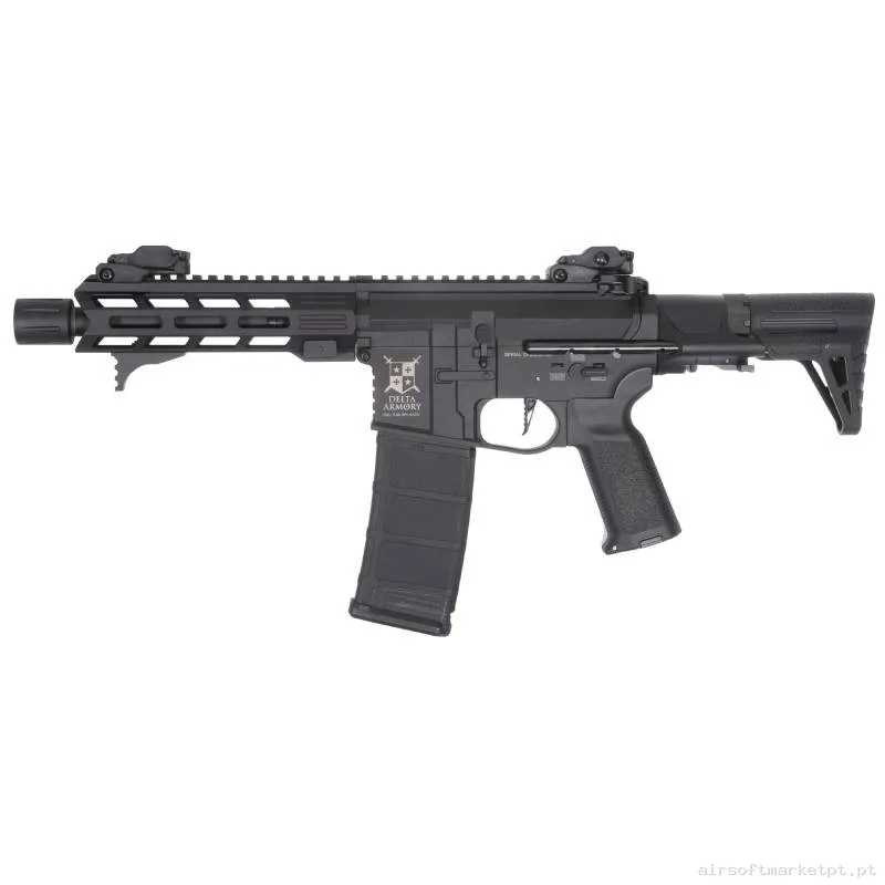 Réplica AEG M4 Delta Armory Bravo DA-B17-EGL Talos 2 PDW Eagle preta — Rifles de Assalto (AR/M4/AK) — Airsoft Market PT
