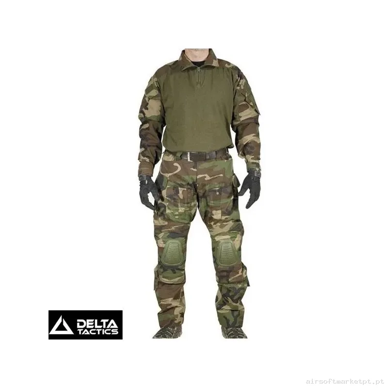DELTA TACTICS UNIFORME DE COMBATE WOODLAND - L — Vestuário (Fardas) — Airsoft Market PT