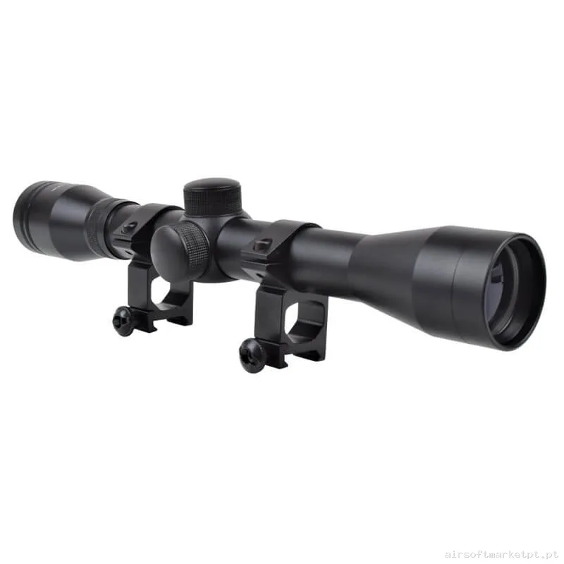 Mira telescópica 4x32 Js Tactical Largo Scope Zoom negro — Miras & Ópticas — Airsoft Market PT