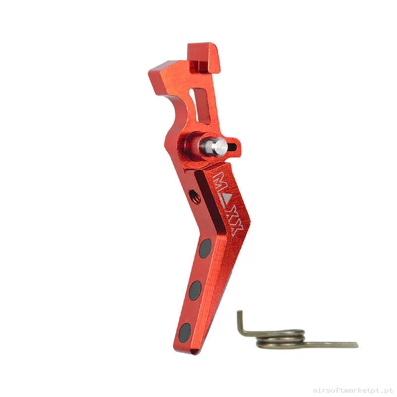 Interno Gatilho Ver.2 Maxx Model Style a Alumínio CNC vermelho — Peças Internas (AEG) — Airsoft Market PT