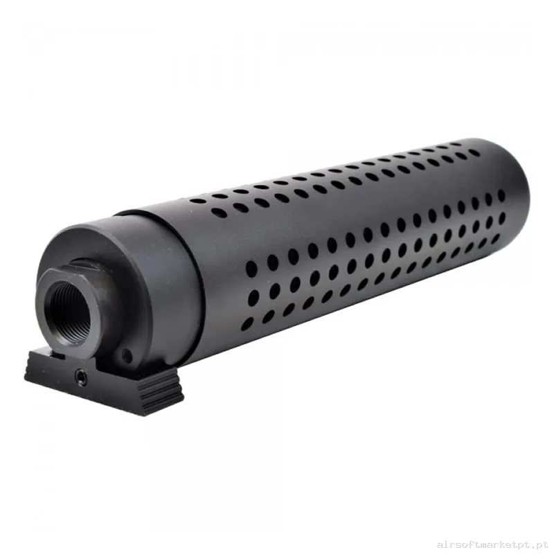 Silenciador Externo Longo Big Dragon QD Bd0489 preto — Acessórios & Componentes — Airsoft Market PT