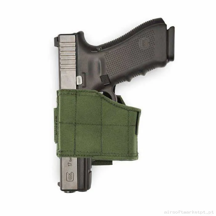 Pistolera Tela Universal MOLLE Warrior Assault Zurdos verde od — Coletes & Rigs — Airsoft Market PT