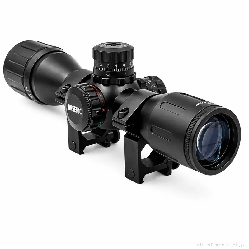 Visor Arsenic Argon 4x32 AOE Negro - Ajuste Exterior — Miras & Ópticas — Airsoft Market PT (foto 2)