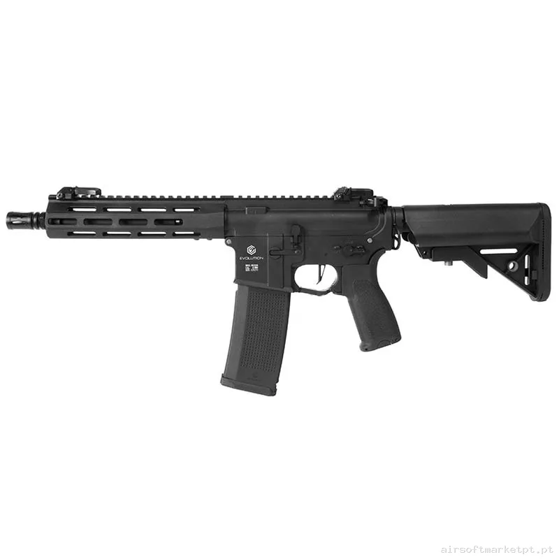 Réplica airsoft AEG M4 Evolution Recon Superlite 10" Carbontech preta — Rifles de Assalto (AR/M4/AK) — Airsoft Market PT