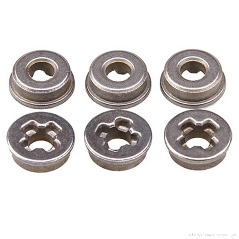 Conjunto Interno de Rolamentos Lisos Autolubrificantes 7mm Shs Zt0026 Pacote 6u — Peças Internas (AEG) — Airsoft Market PT