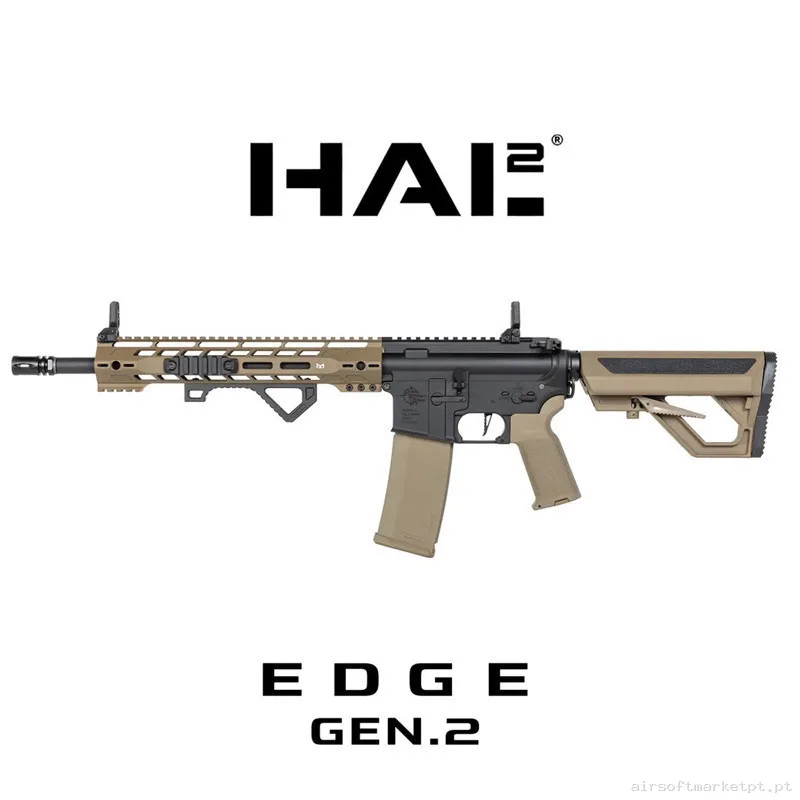 Specna Arms RRA SA-E14-H Edge Hal2 Gen2 Bluetooh negro tan — Rifles de Assalto (AR/M4/AK) — Airsoft Market PT