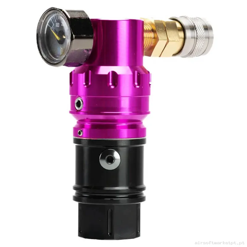 Regulador HPA Mechlabs Flo Max Onoff 40-140 Psi Rosa — HPA & Linhas — Airsoft Market PT