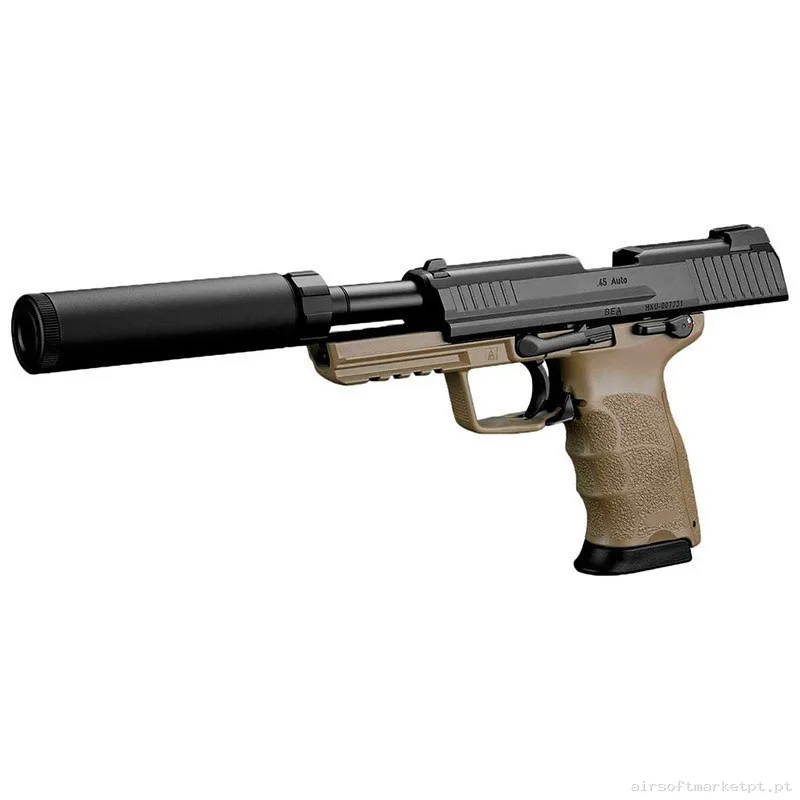 Pistola HK45 Tactical Tokyo Marui Negra/Tan — Pistolas — Airsoft Market PT (foto 3)