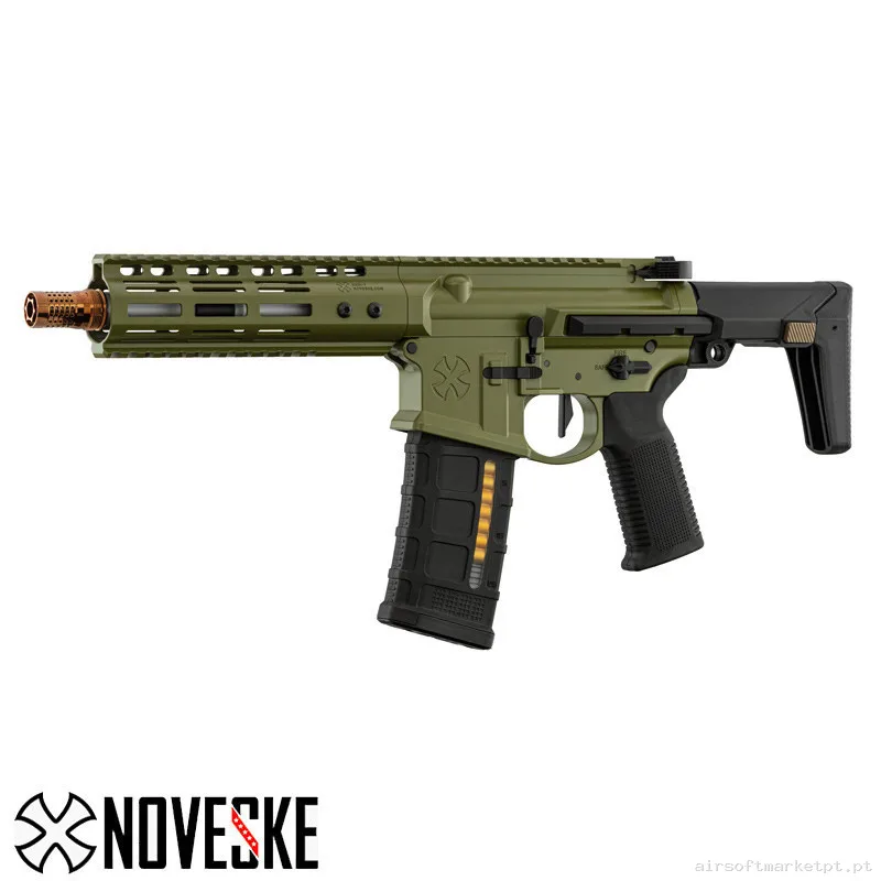 Réplica GBB Double Eagle MWS Ghetto Blaster 7″ Noveske Verde — Rifles de Assalto (AR/M4/AK) — Airsoft Market PT