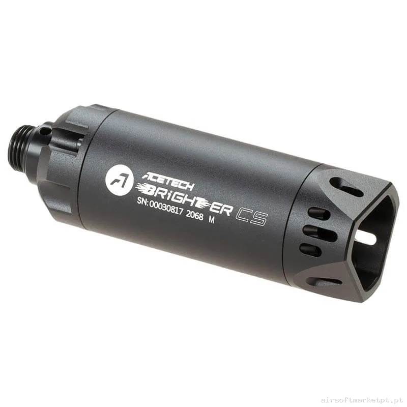 Externo Supressor Trazador Acetech Brighter Cs negro — Acessórios & Componentes — Airsoft Market PT