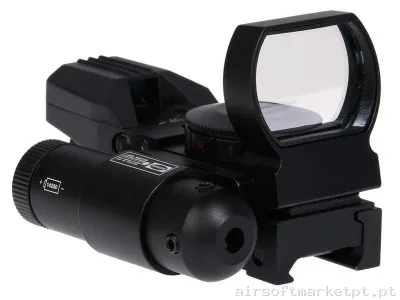 Mira Red Dot Láser Duel Code — Lanternas & Lasers — Airsoft Market PT (foto 5)
