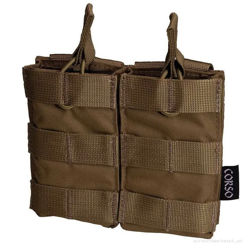 Pouch Corso Cargador M4 Doble Dagger Molle Coyote — Coletes & Rigs — Airsoft Market PT