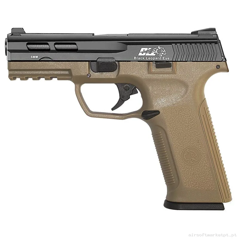 Réplica GBB Pistola ICS Xae preta/Tan — Pistolas — Airsoft Market PT