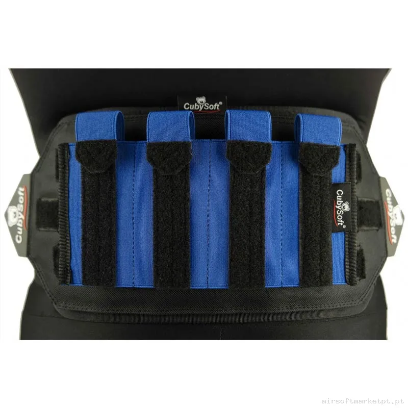 Pouch Magazine Pouch Cuádruple SMG Cubysoft Thunder Mag Pouch X4 azul — Carregadores / Magazines — Airsoft Market PT