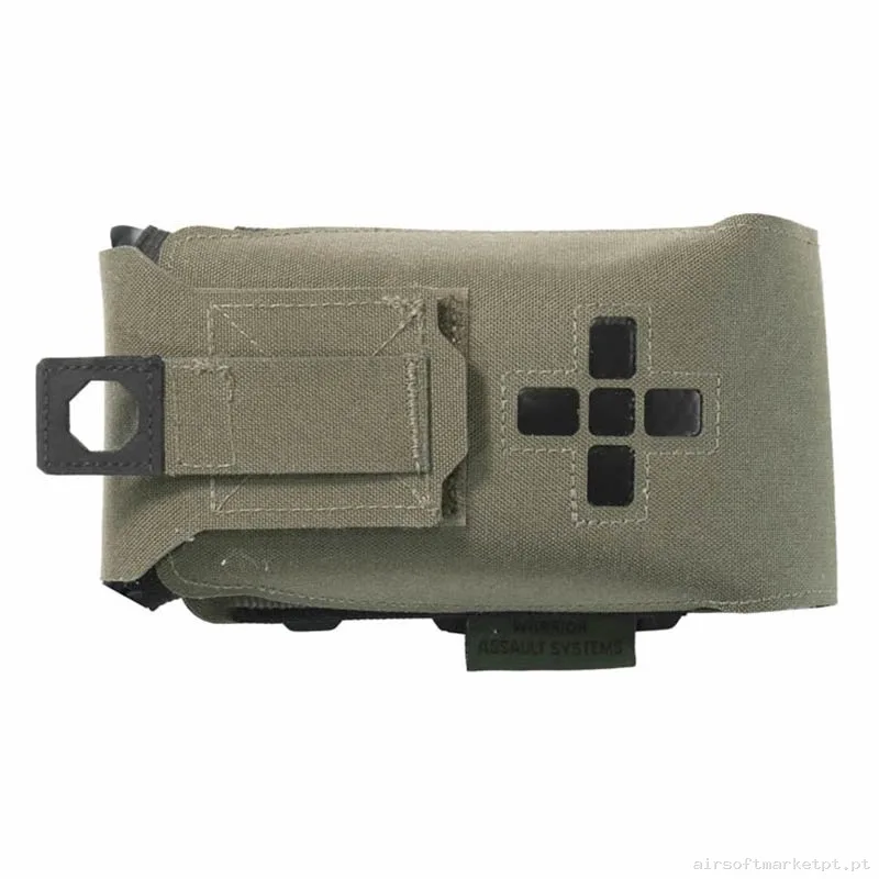 Pouch Medico Warrior Assault Láser Cut Small Horizontal Individual First Aid Ifak Ranger Green — Coletes & Rigs — Airsoft Market PT
