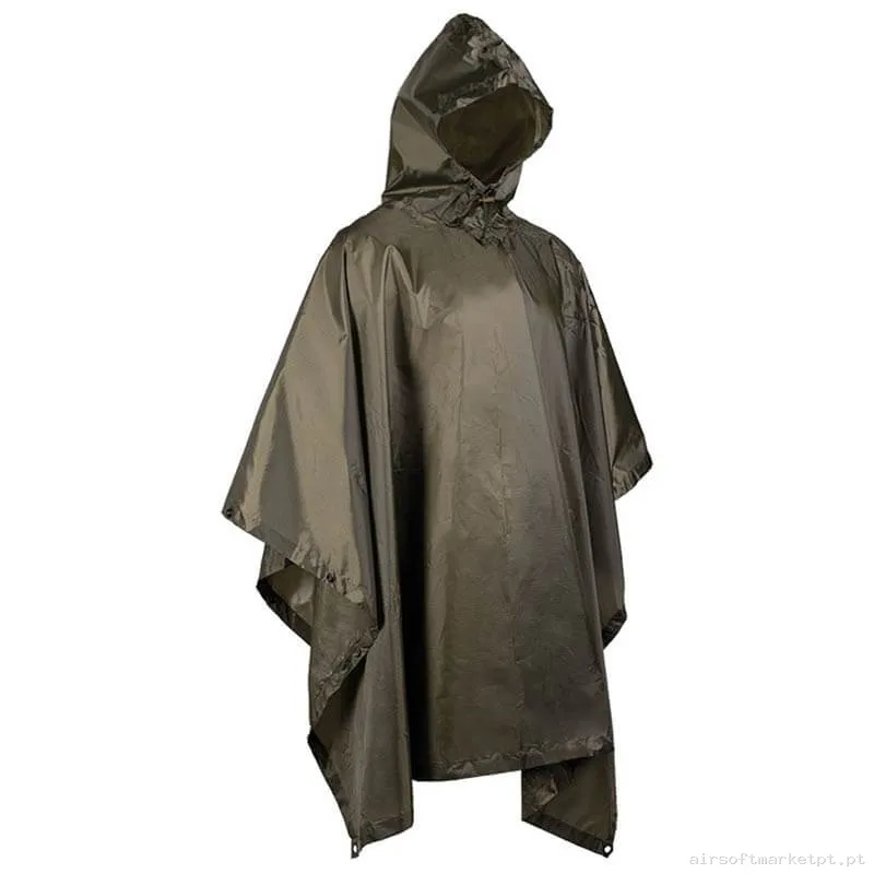 Poncho Impermeável Mil-Tec Basic Pe R/S verde od — Vestuário (Fardas) — Airsoft Market PT