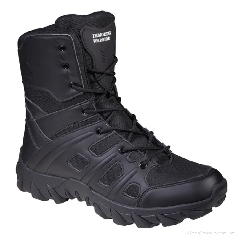 BOTA IMMORTAL OMEGA 8” NEGRO CAÑA ALTA - 43 — Calçado — Airsoft Market PT