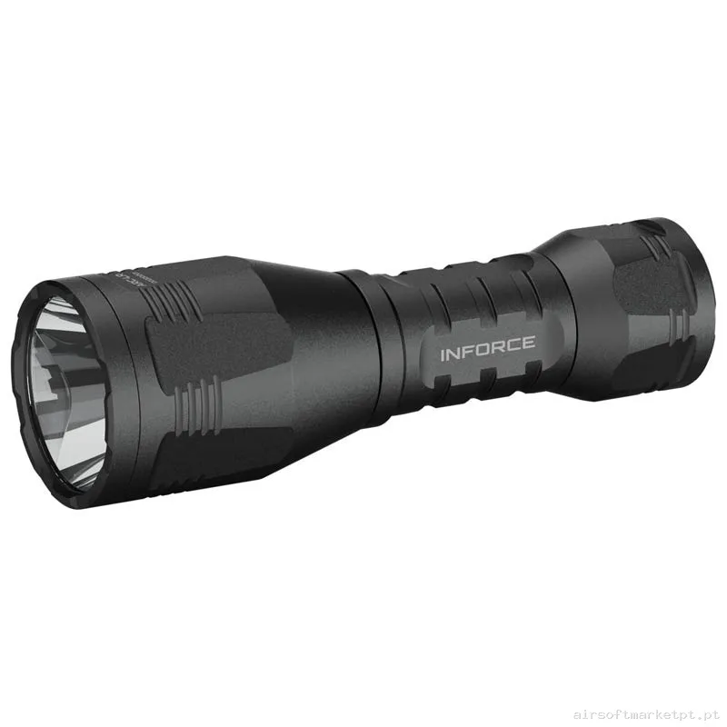 Lanterna de Mão Inforce Arc 350 Lr-H Flashlight negra — Lanternas & Lasers — Airsoft Market PT