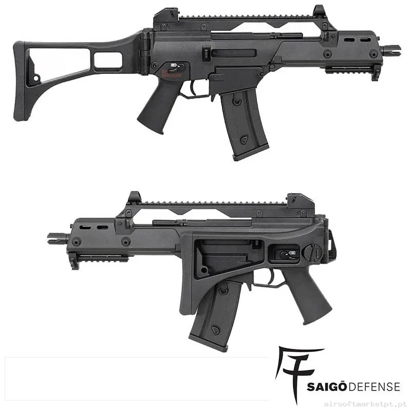 REPLICA G36 Double Eagle Saigo Defense- Cambio Rápido De Muelle - Negro — SMGs — Airsoft Market PT