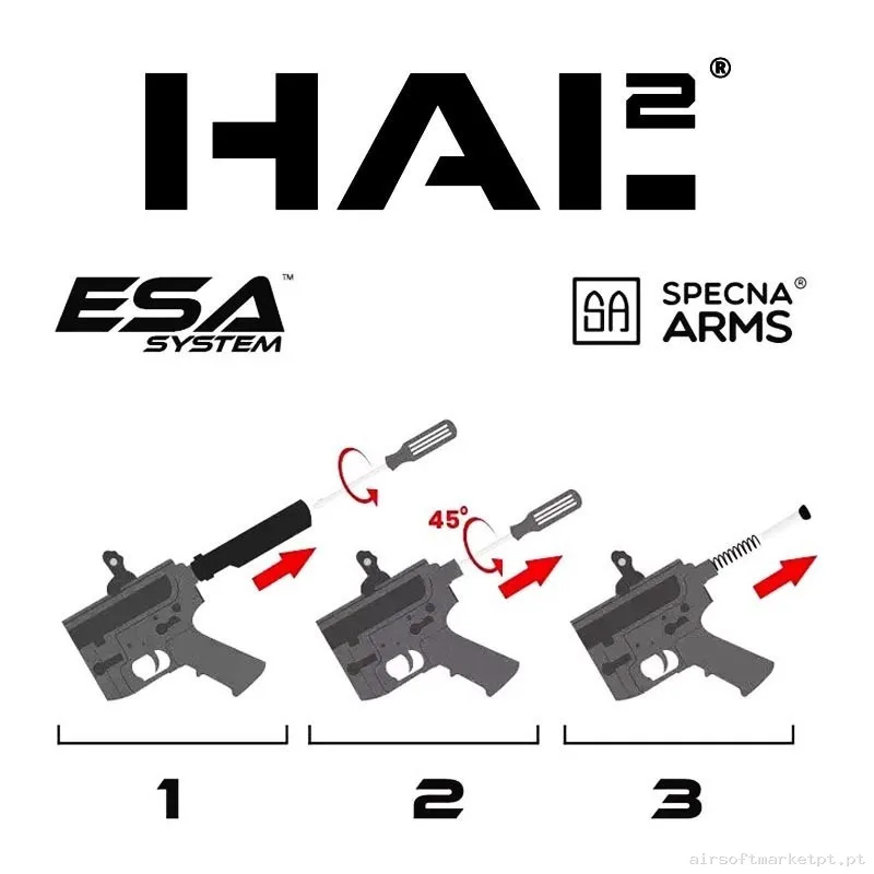 Fusil Specna Arms MK18 HAL2 Bluetooth Daniel Defense SA-E19 edge Negra - Upgradeada — Rifles de Assalto (AR/M4/AK) — Airsoft Market PT (foto 5)