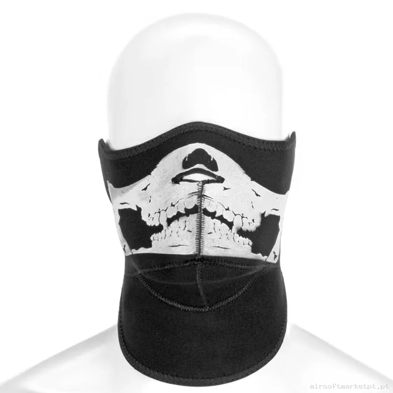 Máscara Proteção Neopreno Invader Gear Death Head Neoprene negra — Proteção Ocular & Facial — Airsoft Market PT