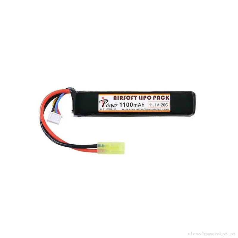 BATERÍA LIPO IPOWER 11.1 V 1100 MAH 20C-40C — Baterias & Carregadores — Airsoft Market PT