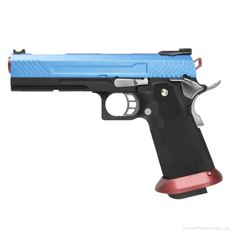 Réplica GBB Pistola Hi-Capa 5.1 Aw Custom Hx1105 Azul preto/Azul — Pistolas — Airsoft Market PT