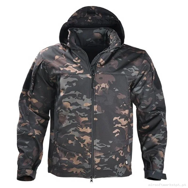 Jaqueta Softshell Oem Shark Skin Gen.ii Estilo multicam Black — Vestuário (Fardas) — Airsoft Market PT