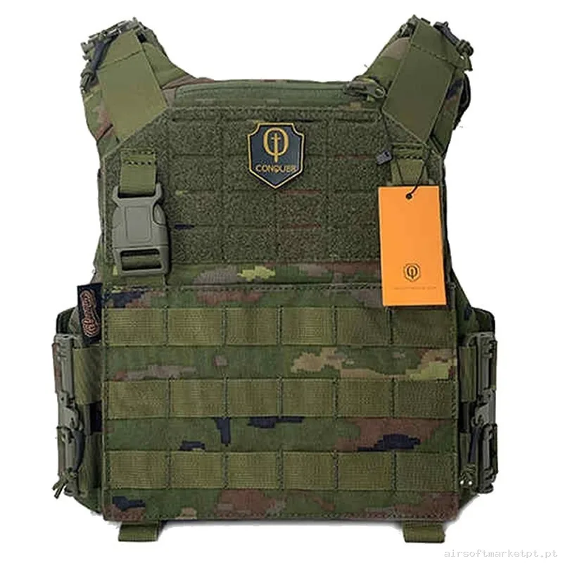 CHALECO CONQUER CQR GEN2 PIXELADO BOSCOSO — Coletes & Rigs — Airsoft Market PT