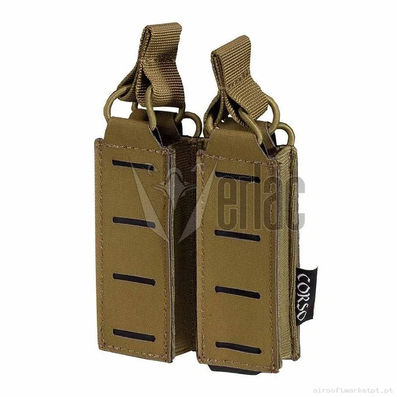 Pouch Corso Cargador Pistola Doble Dagger Mk1 Molle Láser Coyote — Coletes & Rigs — Airsoft Market PT