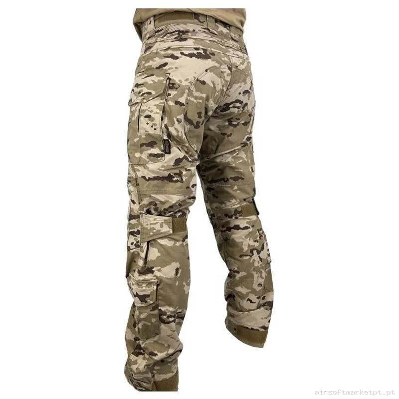 Pantalón Combate Conquer Dlx Arido Pixelado - M — Vestuário (Fardas) — Airsoft Market PT (foto 4)