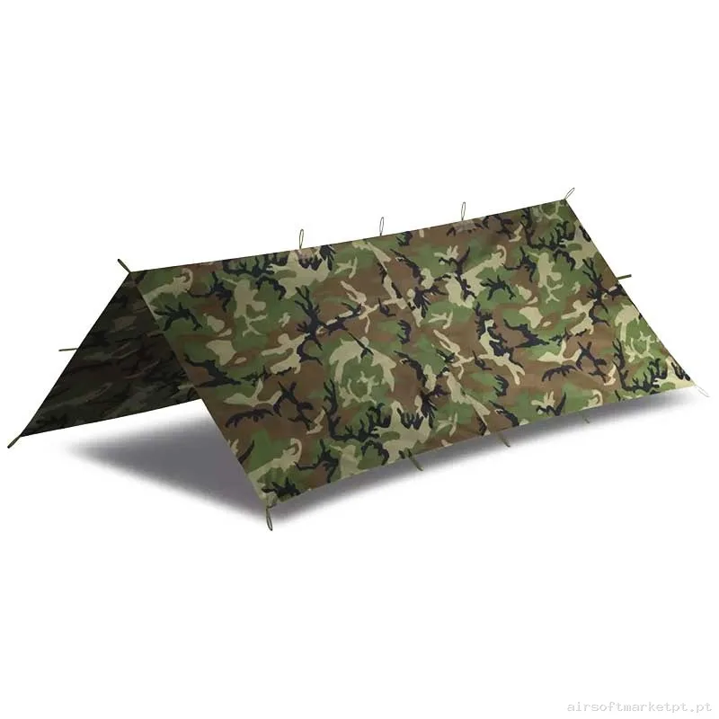 Toldo Universal Tático Helikon-Tex Supertarp Small Us Woodland — Outros — Airsoft Market PT