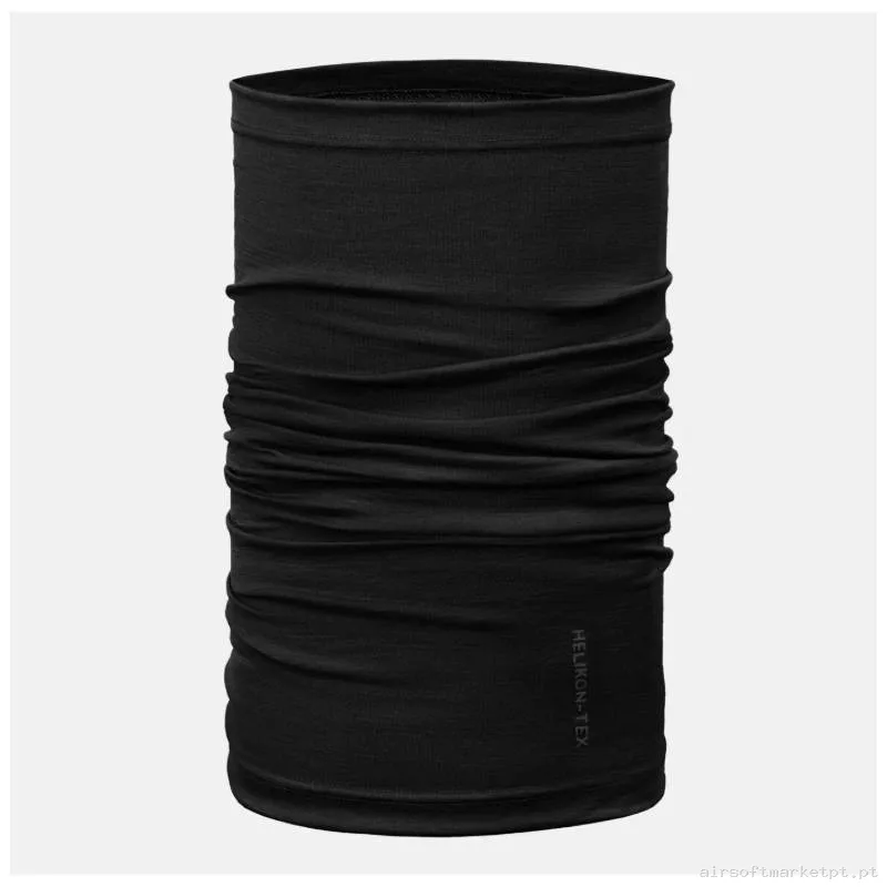 Braga Táctica Helikon-Tex Wrap Merino negra — Proteção Ocular & Facial — Airsoft Market PT