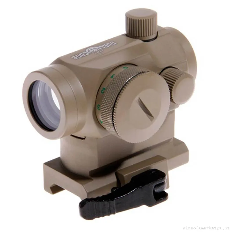 Mira Ponto Vermelho T1 Duel Code G2 QD tan — Miras & Ópticas — Airsoft Market PT
