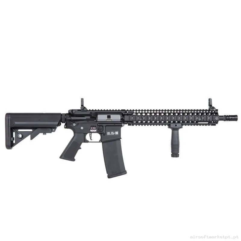 RÉPLICA AEG MK18 DANIEL DEFENSE SA-P26 PRIME ASTER II MOTOR BRUSHLESS SPECNA ARMS NEGRA — Rifles de Assalto (AR/M4/AK) — Airsoft Market PT (foto 2)