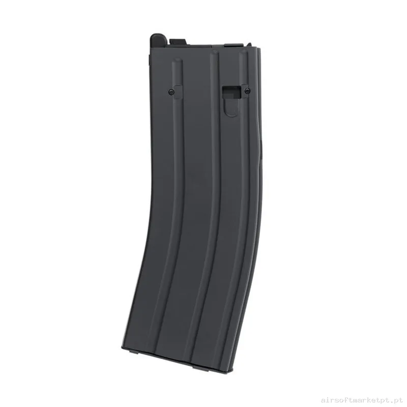 Cargador Centurion Secutor lowcap 35 bolas M4 GBB metálico negro — Carregadores / Magazines — Airsoft Market PT