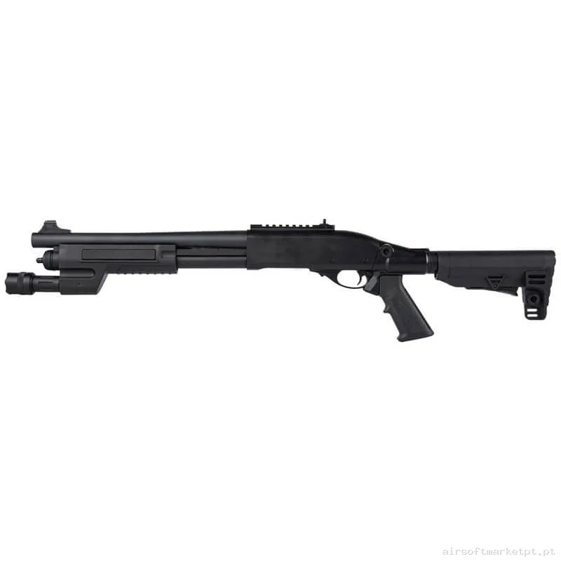 Réplica Mola Shotgun Secutor Velites Ferrum S-Vi negra — Shotguns — Airsoft Market PT