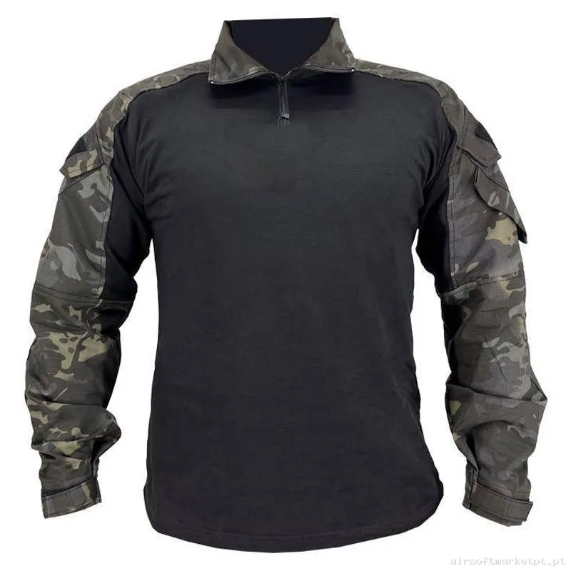 Camiseta de Combate Conquer Dlx Shirt Estilo multicam Black — Vestuário (Fardas) — Airsoft Market PT