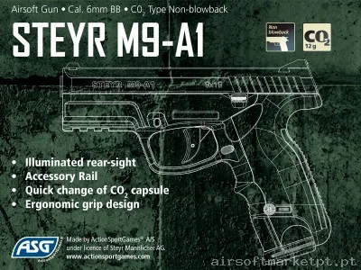 Steyr M9-A1 Low Power ASG — Pistolas — Airsoft Market PT (foto 7)
