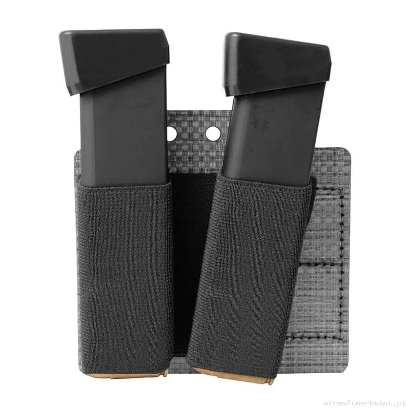 Pouch Magazine Pouch Doble Pistola 9mm Warrior Assault Tegris Insert Elastic negro — Carregadores / Magazines — Airsoft Market PT