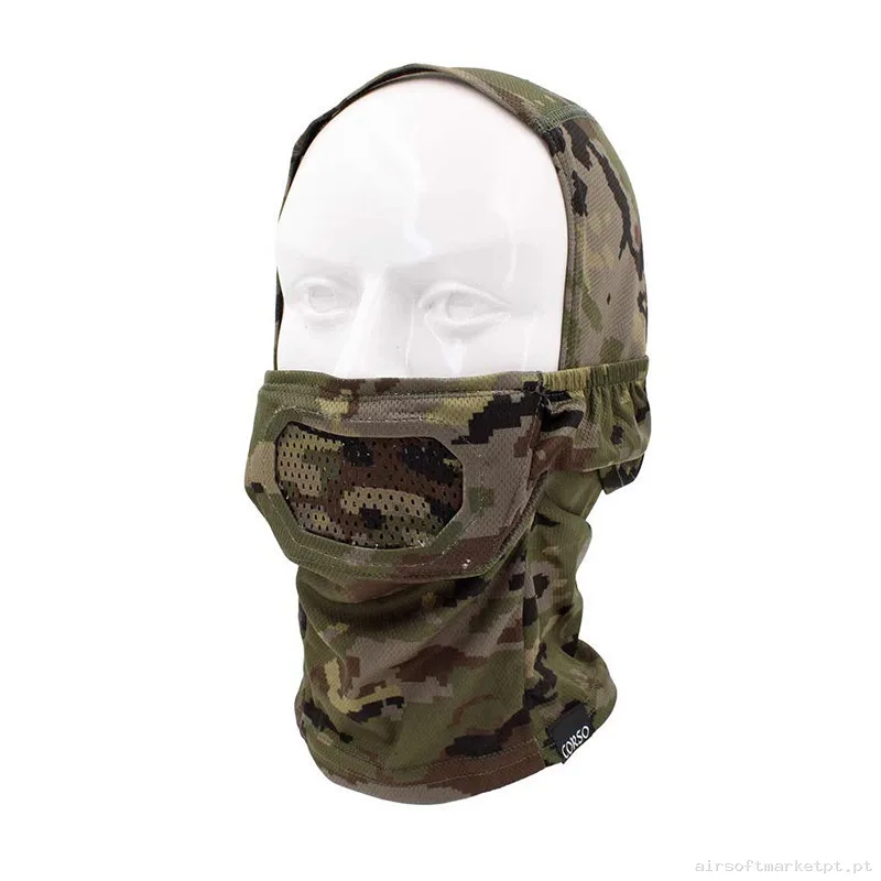 Verdugo Máscara Metálica Corso MK2 Pixelado Boscoso — Proteção Ocular & Facial — Airsoft Market PT