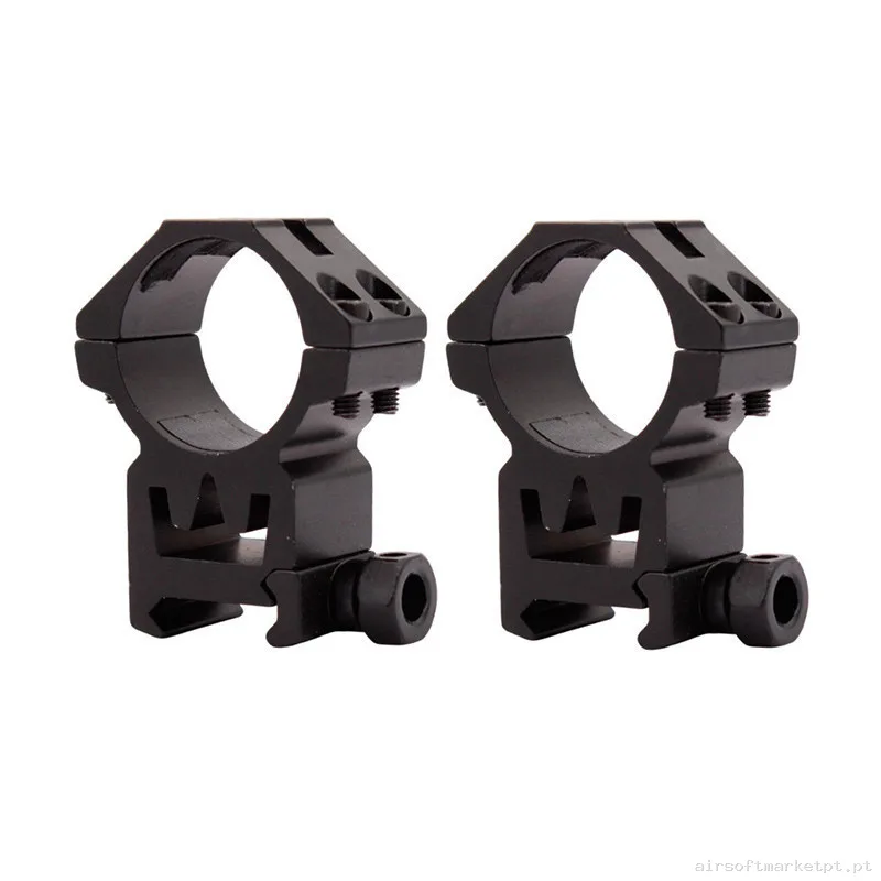 Anilla Arsenic 30mm alta negro — Miras & Ópticas — Airsoft Market PT