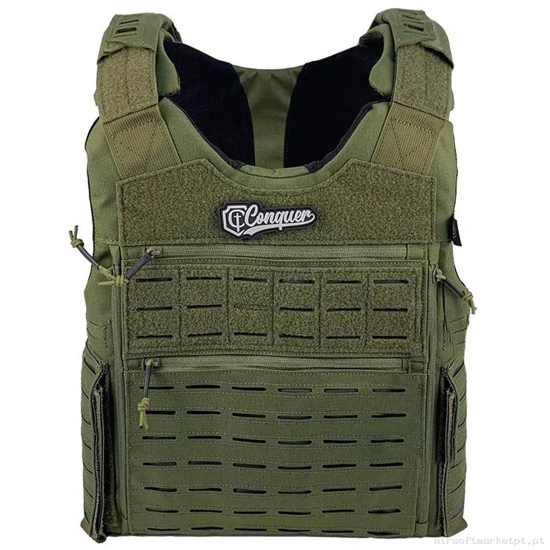 Colete Bac Conquer verde od — Coletes & Rigs — Airsoft Market PT