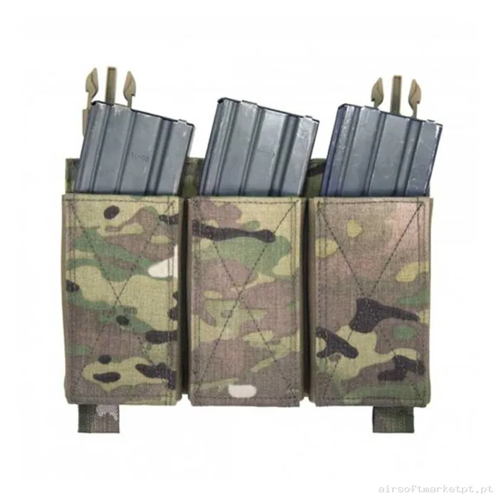 Pouch Magazine Pouch Triplo M4/Ak Warrior Assault Elástico Detachable multicam — Coletes & Rigs — Airsoft Market PT