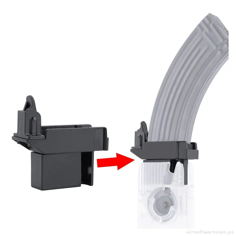 Adaptador Ak para Speed Loader Estilo Odin Wosport preto — Carregadores / Magazines — Airsoft Market PT
