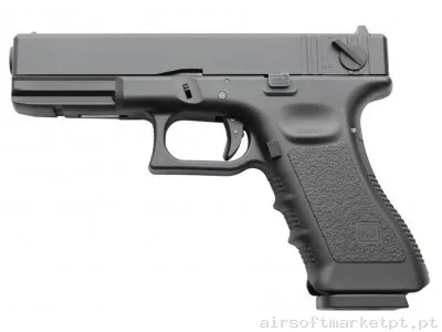 Glock 18 KP-18 Kjw Gas Preto — Pistolas — Airsoft Market PT