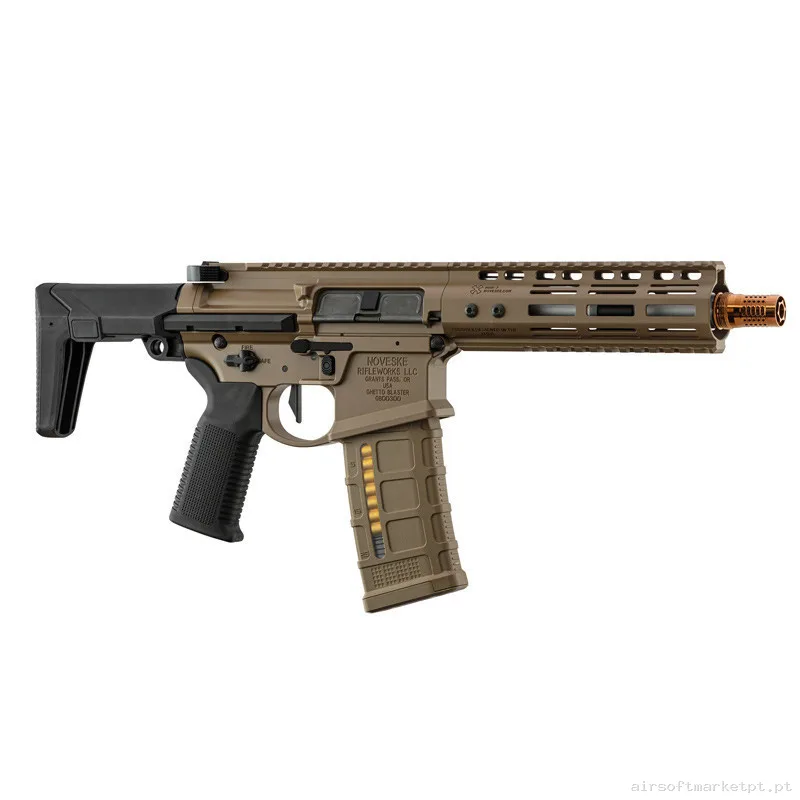 Réplica GBB Double Eagle MWS Ghetto Blaster 7″ Noveske Tan — Rifles de Assalto (AR/M4/AK) — Airsoft Market PT (foto 2)