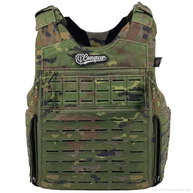 Colete Bac Conquer Boscoso Pixelado — Coletes & Rigs — Airsoft Market PT