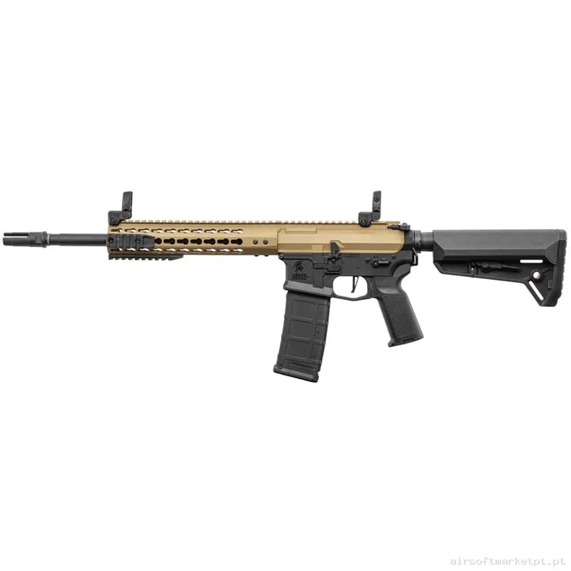 Réplica airsoft AEG M4 Lancer Tactical LT-19 Gen.2 Nsr Keymod 10" Combo Bitono preta/Tan — Rifles de Assalto (AR/M4/AK) — Airsoft Market PT